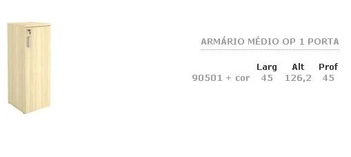 Armario Médio op 01 Porta · código 102