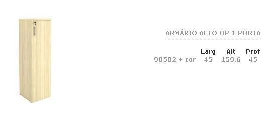 Armario Alto op 01 Porta · código 103