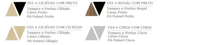 Opções de Cores · código 124