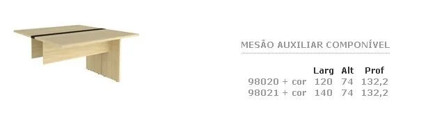 Mesão Auxiliar Componível · código 132